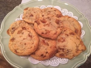 butter crunch cookies with corn flakes